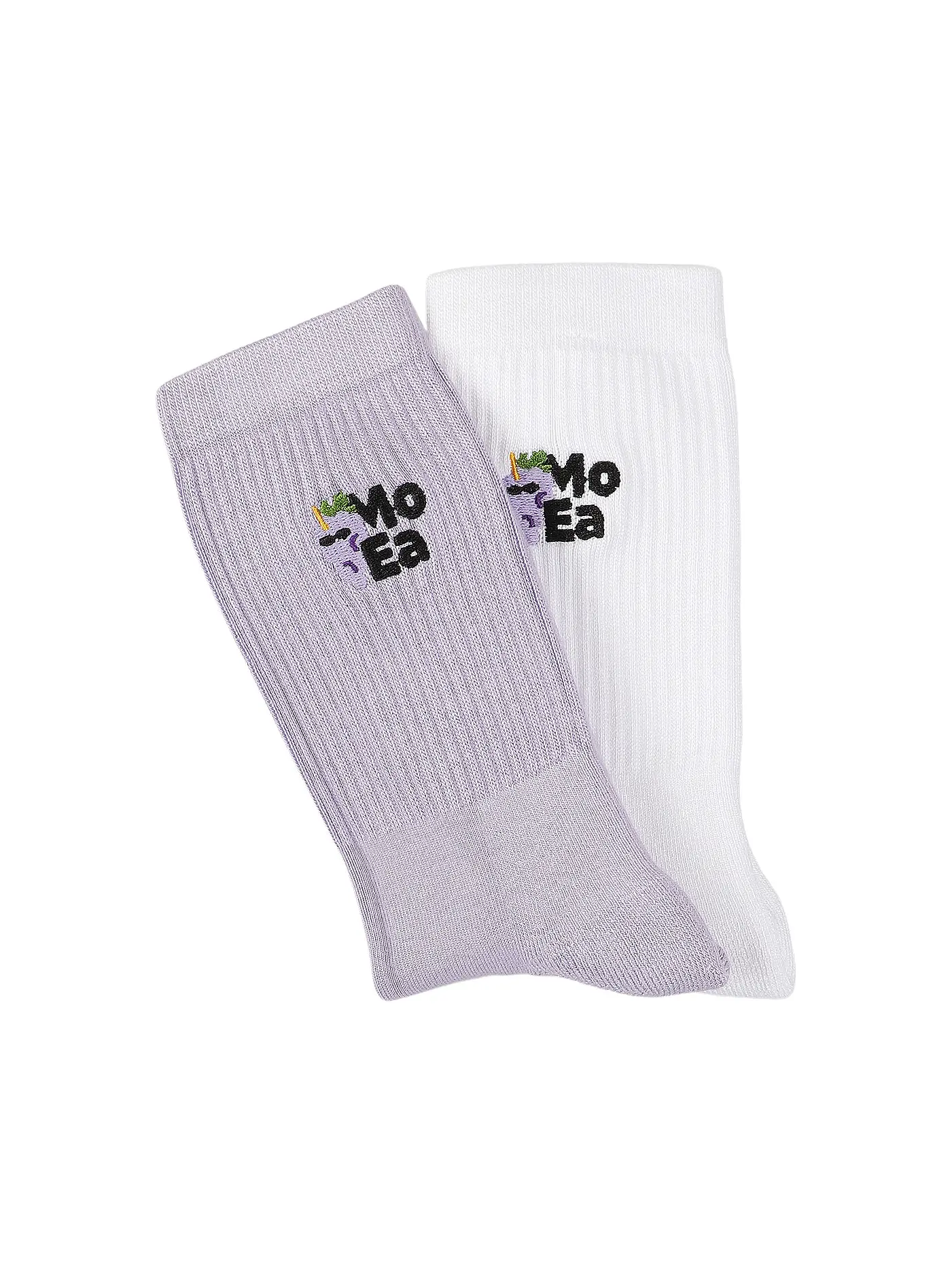 MOEA | Socken 2er Pack 36/40 purple white | 